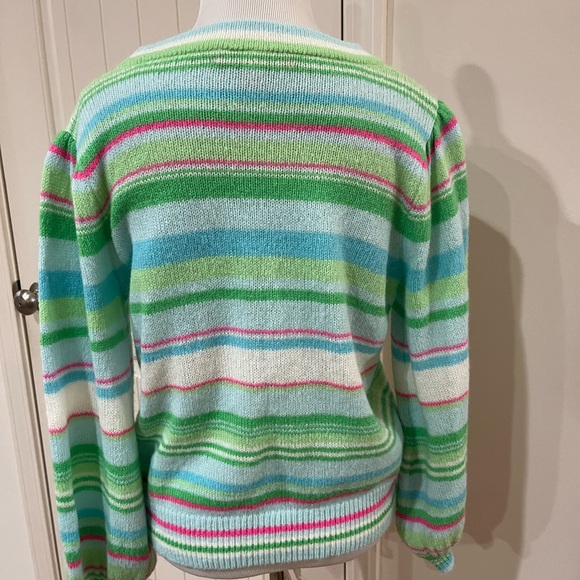 Lilly Pulitzer Vibrant Striped Crew Neck Sweater - Picture 3 of 4